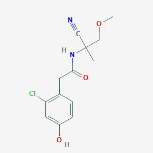 2-(2-chloro-4-hydroxyphenyl)-N-(1-cyano-2-methoxy-1-methylethyl)acetamide