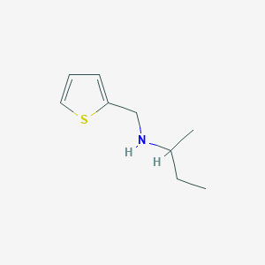 molecular formula C9H15NS B2406413 N-(thiophen-2-ylmethyl)butan-2-amine CAS No. 869941-81-1