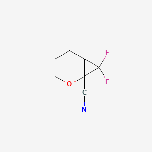 7,7-Difluoro-2-oxabicyclo[4.1.0]heptane-1-carbonitrile