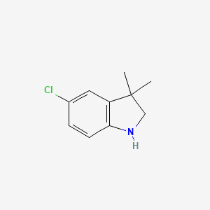 molecular formula C10H12ClN B2406418 5-Chloro-3,3-dimethylindoline CAS No. 1243165-15-2