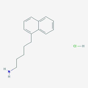 5-Naphthalen-1-ylpentan-1-amine;hydrochloride