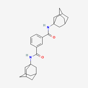molecular formula C28H36N2O2 B2406441 N1,N3-BIS(ADAMANTAN-1-YL)BENZENE-1,3-DICARBOXAMIDE CAS No. 313495-06-6