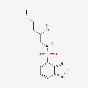 N-(2-Hydroxy-4-methylsulfanylbutyl)-2,1,3-benzothiadiazole-4-sulfonamide