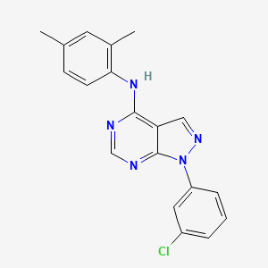 1-(3-chlorophenyl)-N-(2,4-dimethylphenyl)-1H-pyrazolo[3,4-d]pyrimidin-4-amine