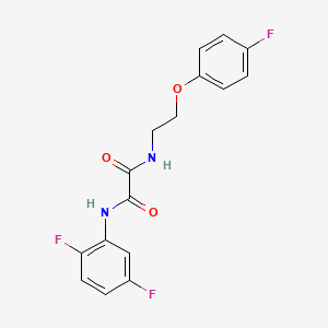 molecular formula C16H13F3N2O3 B2406477 N1-(2,5-difluorophenyl)-N2-(2-(4-fluorophenoxy)ethyl)oxalamide CAS No. 1207054-24-7