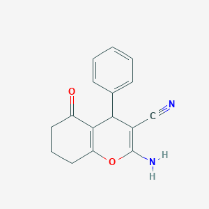 2-Amino-5-oxo-4-phenyl-5,6,7,8-tetrahydro-4H-chromene-3-carbonitrile