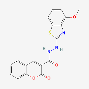 N'-(4-methoxybenzo[d]thiazol-2-yl)-2-oxo-2H-chromene-3-carbohydrazide