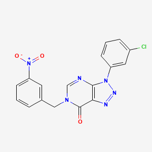 3-(3-chlorophenyl)-6-(3-nitrobenzyl)-3H-[1,2,3]triazolo[4,5-d]pyrimidin-7(6H)-one