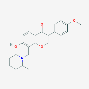 7-Hydroxy-3-(4-methoxyphenyl)-8-[(2-methylpiperidin-1-yl)methyl]chromen-4-one