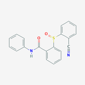 2-[(2-cyanophenyl)sulfinyl]-N-phenylbenzenecarboxamide