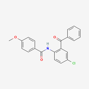 N-(2-benzoyl-4-chlorophenyl)-4-methoxybenzamide