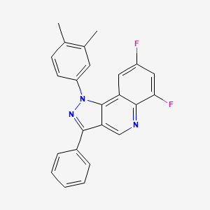 1-(3,4-dimethylphenyl)-6,8-difluoro-3-phenyl-1H-pyrazolo[4,3-c]quinoline