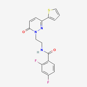 2,4-difluoro-N-(2-(6-oxo-3-(thiophen-2-yl)pyridazin-1(6H)-yl)ethyl)benzamide