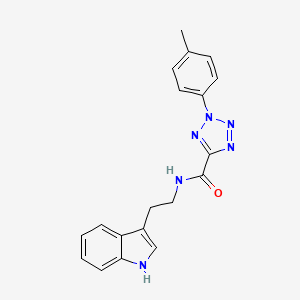 N-(2-(1H-indol-3-yl)ethyl)-2-(p-tolyl)-2H-tetrazole-5-carboxamide