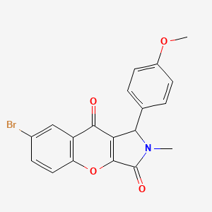 7-Bromo-1-(4-methoxyphenyl)-2-methyl-1,2-dihydrochromeno[2,3-c]pyrrole-3,9-dione