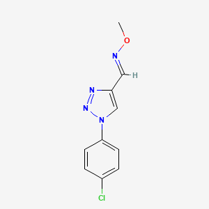 1-(4-chlorophenyl)-1H-1,2,3-triazole-4-carbaldehyde O-methyloxime