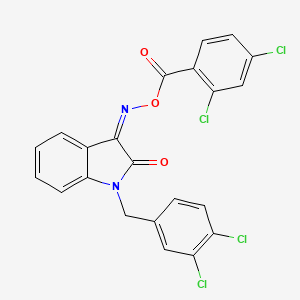 3-{[(2,4-dichlorobenzoyl)oxy]imino}-1-(3,4-dichlorobenzyl)-1,3-dihydro-2H-indol-2-one