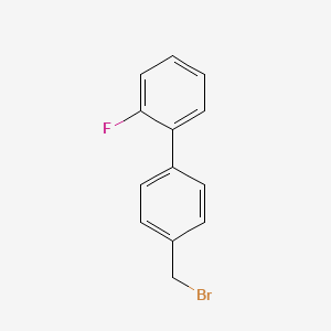 molecular formula C13H10BrF B2406571 4'-(Bromomethyl)-2-fluoro-1,1'-biphenyl CAS No. 193013-76-2