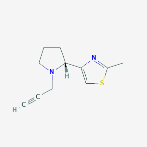 2-methyl-4-[(2R)-1-(prop-2-yn-1-yl)pyrrolidin-2-yl]-1,3-thiazole