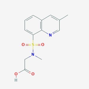 2-[Methyl-(3-methylquinolin-8-yl)sulfonylamino]acetic acid