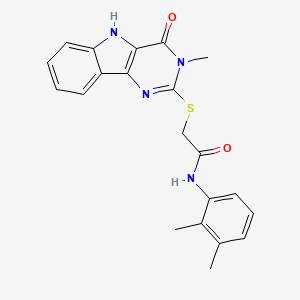N-(2,3-dimethylphenyl)-2-[(3-methyl-4-oxo-5H-pyrimido[5,4-b]indol-2-yl)sulfanyl]acetamide
