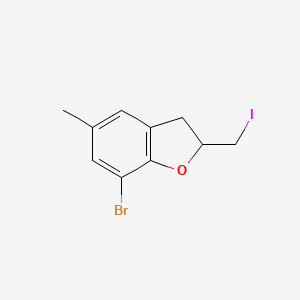 7-Bromo-2-(iodomethyl)-5-methyl-2,3-dihydro-1-benzofuran