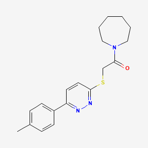 molecular formula C19H23N3OS B2406637 1-(Azepan-1-yl)-2-((6-(p-tolyl)pyridazin-3-yl)thio)ethanone CAS No. 872689-32-2