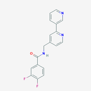 B2406761 N-([2,3'-bipyridin]-4-ylmethyl)-3,4-difluorobenzamide CAS No. 1904178-70-6