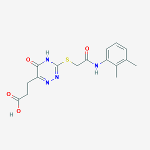 3-[3-({2-[(2,3-Dimethylphenyl)amino]-2-oxoethyl}sulfanyl)-5-hydroxy-1,2,4-triazin-6-yl]propanoic acid
