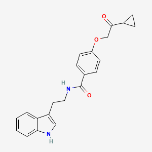 N-(2-(1H-indol-3-yl)ethyl)-4-(2-cyclopropyl-2-oxoethoxy)benzamide