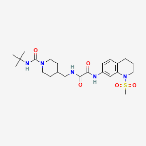 N1-((1-(tert-butylcarbamoyl)piperidin-4-yl)methyl)-N2-(1-(methylsulfonyl)-1,2,3,4-tetrahydroquinolin-7-yl)oxalamide