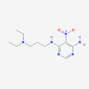 N4-(3-(diethylamino)propyl)-5-nitropyrimidine-4,6-diamine