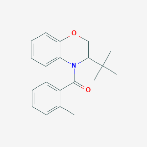 [3-(tert-butyl)-2,3-dihydro-4H-1,4-benzoxazin-4-yl](2-methylphenyl)methanone