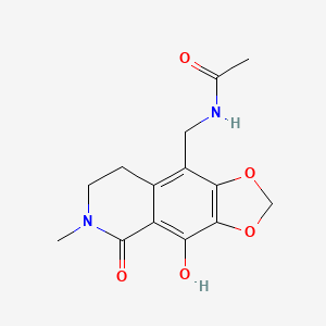 N-[(4-hydroxy-6-methyl-5-oxo-5,6,7,8-tetrahydro[1,3]dioxolo[4,5-g]isoquinolin-9-yl)methyl]acetamide