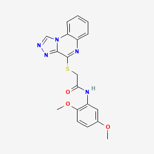 2-([1,2,4]triazolo[4,3-a]quinoxalin-4-ylthio)-N-(2,5-dimethoxyphenyl)acetamide
