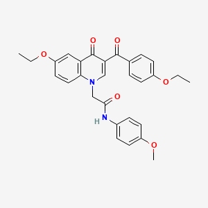 2-(6-ethoxy-3-(4-ethoxybenzoyl)-4-oxoquinolin-1(4H)-yl)-N-(4-methoxyphenyl)acetamide