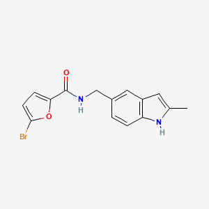 5-bromo-N-[(2-methyl-1H-indol-5-yl)methyl]furan-2-carboxamide