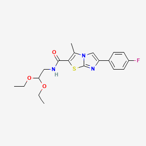 N-(2,2-diethoxyethyl)-6-(4-fluorophenyl)-3-methylimidazo[2,1-b][1,3]thiazole-2-carboxamide