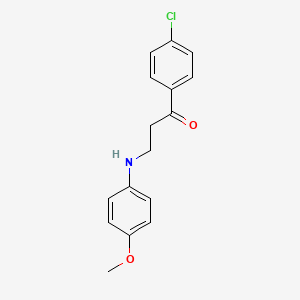 1-(4-Chlorophenyl)-3-(4-methoxyanilino)-1-propanone