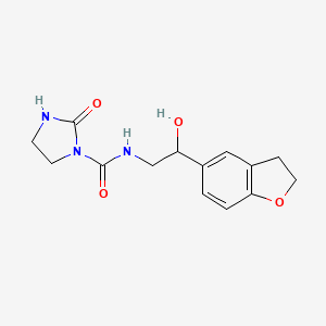 N-(2-(2,3-dihydrobenzofuran-5-yl)-2-hydroxyethyl)-2-oxoimidazolidine-1-carboxamide