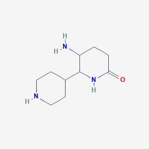 5-Amino-6-(piperidin-4-yl)piperidin-2-one