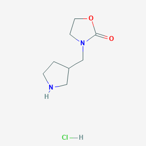 3-(Pyrrolidin-3-ylmethyl)-1,3-oxazolidin-2-one hydrochloride