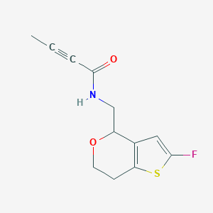 N-[(2-Fluoro-6,7-dihydro-4H-thieno[3,2-c]pyran-4-yl)methyl]but-2-ynamide