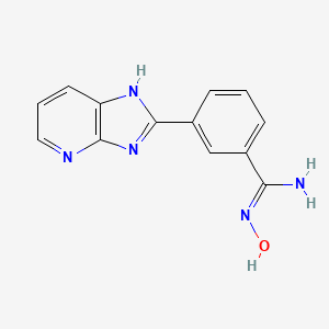 molecular formula C13H11N5O B2406911 3-(7-Aza-2-benzimidazolyl)benzamidoxime CAS No. 1256486-26-6