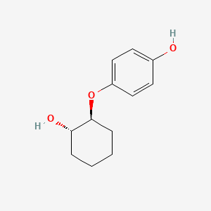 molecular formula C12H16O3 B2406969 4-(((1S,2S)-2-hydroxycyclohexyl)oxy)phenol CAS No. 2382124-74-3