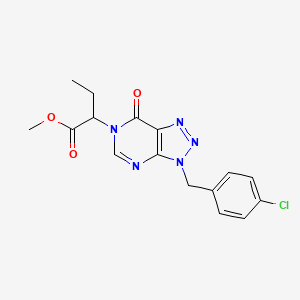 Methyl 2-[3-[(4-chlorophenyl)methyl]-7-oxotriazolo[4,5-d]pyrimidin-6-yl]butanoate