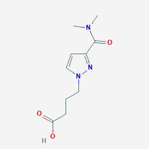 4-[3-(Dimethylcarbamoyl)pyrazol-1-yl]butanoic acid