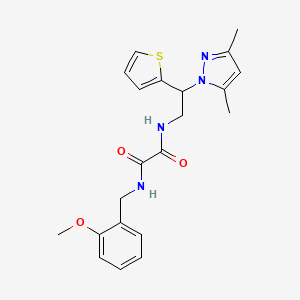N1-(2-(3,5-dimethyl-1H-pyrazol-1-yl)-2-(thiophen-2-yl)ethyl)-N2-(2-methoxybenzyl)oxalamide
