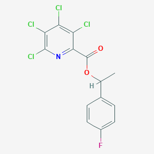 1-(4-Fluorophenyl)ethyl 3,4,5,6-tetrachloropyridine-2-carboxylate