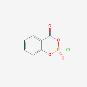 molecular formula C7H4ClO4P B024072 2-Chloro-2H,4H-1,3,2lambda~5~-benzodioxaphosphinine-2,4-dione CAS No. 5381-98-6